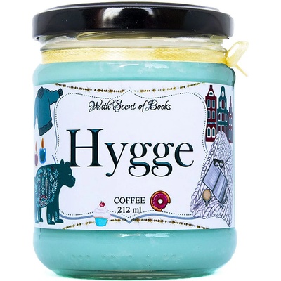With Scent of Books Ароматна свещ - Hygge, 212 (HYGGE-212)