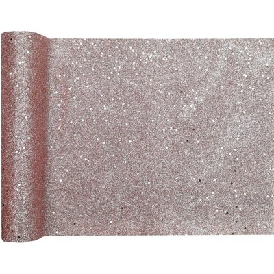 Santex šerpa s glitrami ružové zlato 28cm 1 ks