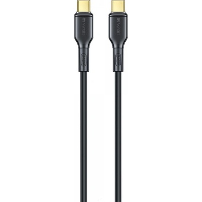 Awei CL-221T Rychlonabíjecí, 2×USB-C, 2m, černý