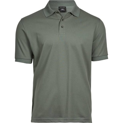 TEE JAYS TJ1405 / Мъжка еластична поло тениска от плътен памук - листо зелено XXXL (181405j6213)
