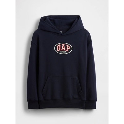 GAP detská mikina s logom VintageSoft tmavomodrá