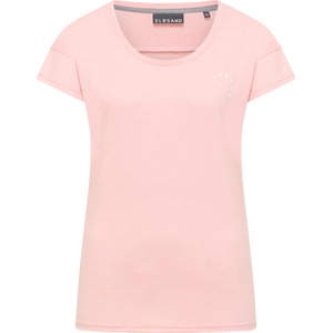 ELBSAND Дамска тениска ELBSAND Women's Rea T-shirt - Papaya Melange - размер XS (916-7032-0411)