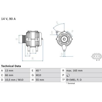 Generátor BOSCH 0 986 082 430
