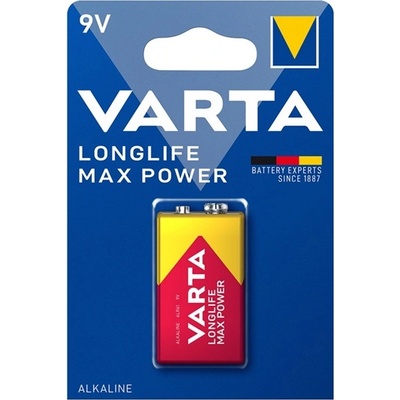 VARTA longlife max power батерия с дълъг живот 6lr61, алкална, 1бр. /пакет 4722101401 (4722101401)