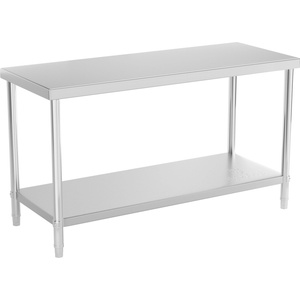 Royal Catering Работна маса от неръждаема стомана - 150 x 60 см - товароносимост 250 кг RCAT-150/60-NW (RCAT-150/60-NW)