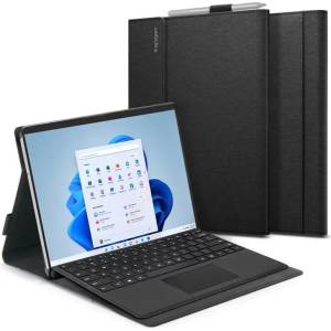 Spigen Stand Folio калъф, черен - Microsoft Surface Pro 8 (ACS04207)