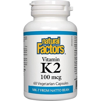 Natural Factors Vitamin K2 100 mcg, 60 Capsules