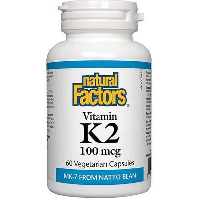 Natural Factors Vitamin K2 100 mcg, 60 Capsules
