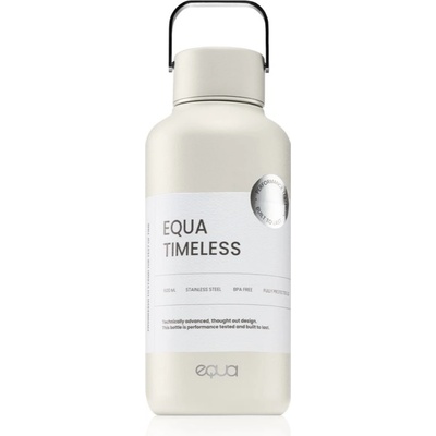 EQUA Timeless неръждаема бутилка за вода малка боя Off White 600ml