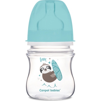 Canpol babies Антиколик шише Canpol - Exotic Animals, 120 ml, Синьо (35/220_blu)