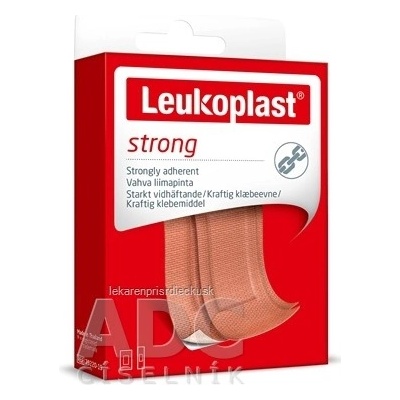 LEUKOPLAST STRONG náplasť na rany, 2 veľkosti, (inov.2020/2021) 20 ks