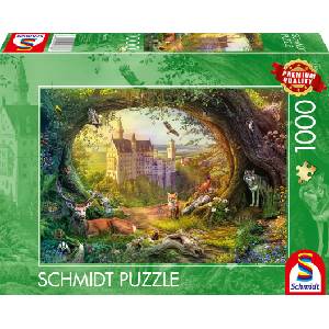 Schmidt Spiele Пъзел Schmidt от 1000 части - Приказен замък във вълшебна гора (58878)