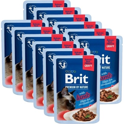 Brit Капсула BRIT Premium Cat Delicate Fillets in Gravy with Lamb for Sterilised 12 x 85 г