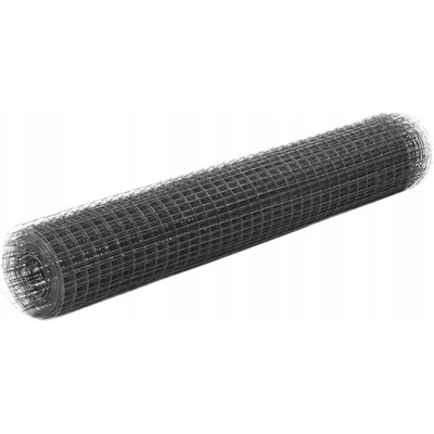 zahrada-XL Pletivo ke kurníku ocel PVC vrstva 25 x 1 m šedé