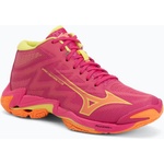 Mizuno Обувки за волейбол Mizuno Wave Lightning Elite Mid pink tetra/fortune yellow/light