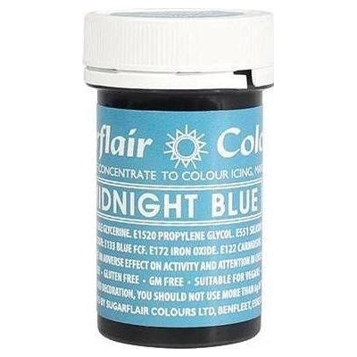 Sugarflair Gelová barva Midnight Blue A150 25 g