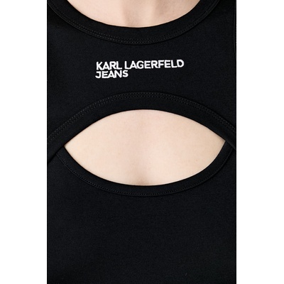 Karl Lagerfeld Jeans рокля с вискоза (B3W13012)