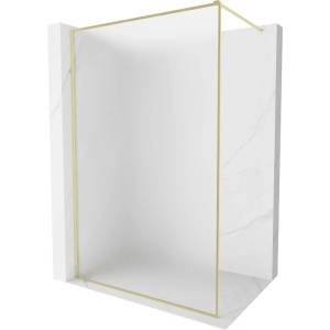 Mexen Kioto-F преграда за душ Walk-in с рамка 70 x 202 cm, мат 8 mm, златно четкано - 800-070-104-55-30 (800-070-104-55-30)