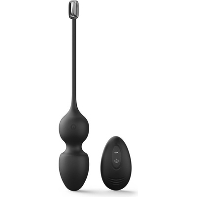 Dorcel Love Balls Black, vibračné vaginálne guličky na diaľkové ovládanie s magnetickou technológiou 22 x 3,5 cm