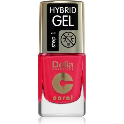 Delia Cosmetics Coral Nail Enamel Hybrid Gel gélový lak na nechty odtieň 148 11 ml