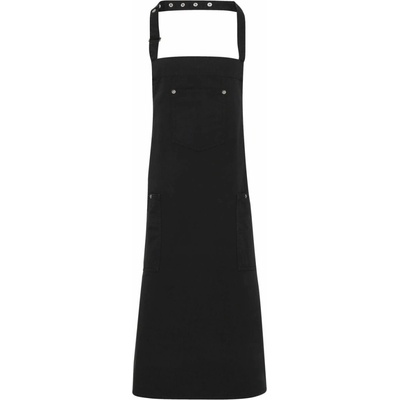 Premier PR 132 CHINO Bavlnená zástera s trakmi black