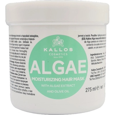 Kallos KJMN Algae Hair Mask With Algae Extract And Olive Oil 275 ml