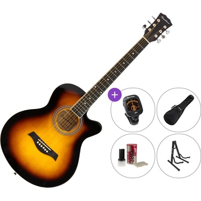 Pasadena SG026C-38 SET Vintage Sunburst Джъмбо китара