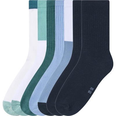 Esmara Kids Dětské ponožky s BIO bavlnou 7 párů petrolejová modrá navy modrá – Zboží Dáma