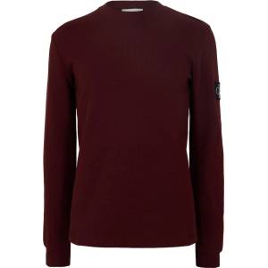 Calvin Klein Jeans Фланелка с дълъг ръкав Calvin Klein Jeans Waffle Long Sleeve Top - Mocha Moment