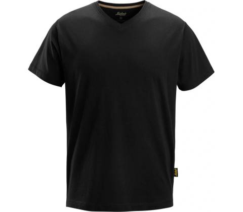 Tričko v neck čierne