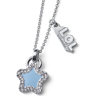 L.O.L Surprise Detský náhrdelník Star so Swarovski krištáľmi L1003BLU