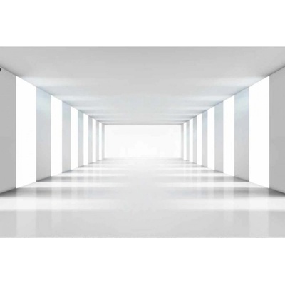 DIMEX ART Флизелинов фототапет 3d бял коридор 375 x 250 см