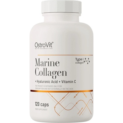 OstroVit Marine Collagen + Hyaluronic Acid + Vitamin C, 120 Capsules