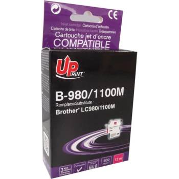 Uprint Касета за Brother DCP J715W/145C/163C/165C/167C/185C/195C/365CN/375CW/383C/385C/387C; MFC J2630W/J270W/J615W/J630W/250C/255CW/257CW/290C/295CN/297C/490CN/490CW/495CW/5490CN - Magenta - LC980/1100 - Uprint - неоригинален - Заб. : 800к