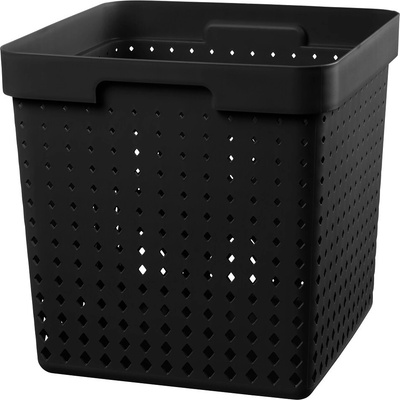 Plastový košík SEOUL 6026 organizér 30 x 30 x 30 cm čierna NHG 15-6026-ce