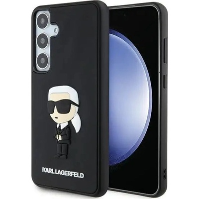 KARL LAGERFELD Кейс Karl Lagerfeld 3D Rubber Ikonik за Samsung Galaxy S24+, черен (3666339242008)