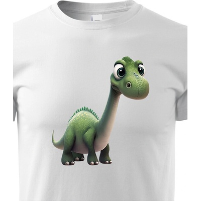 dětské triko Brachiosaurus bílá