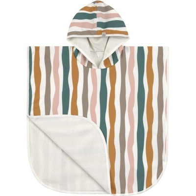 Lässig splash Beach Poncho waves pink nature