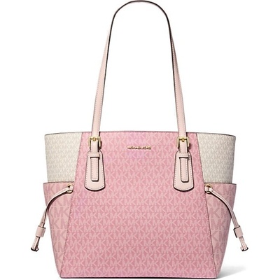 Michael Kors kabelka Voyager color block růžová multi