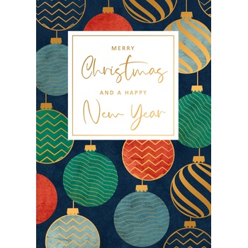 Artige Поздравителна картичка Artige - Коледна с топки (FST024)