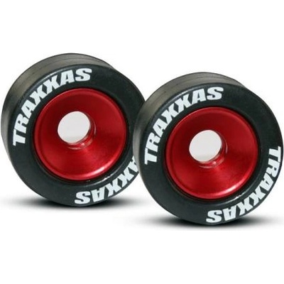 Traxxas алуминиево колело за опорни колела (Wheelie) червено (2)