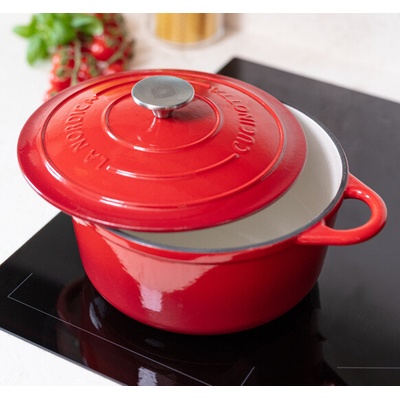 Litinový hrnec La Nordica – Le Cucinotte kulatý nebo oválný (OVALE 33 cm, 6L (hrnec oválný velký) - 7019015)