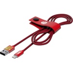 Tribe MicroUSB кабел за устройства с MicroUSB стандарт (120 см) - Marvel Iron Man Micro USB Cable (червен) (CMR21604)