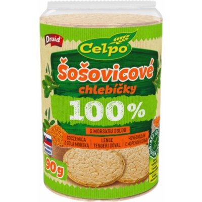 Celpo Celozrnné chlebíčky čočkové s mořskou solí 90 g – Sleviste.cz