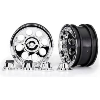 Traxxas диск 2.2" класически хромиран с капаци (2) (за 8255A)