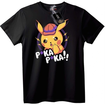 NOONEBRAND Тениска Pikachu P*KA - 7XL, Black