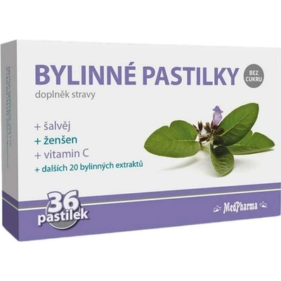 MedPharma Bylinné pastilky šalvia 36ks