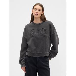 GAP Суитшърт с лого French Terry GAP GAP | Cheren | ЖЕНИ | XXS