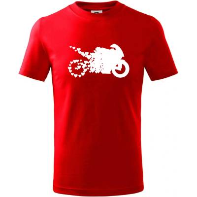 Moto loveTričko dětské bavlněné Červená