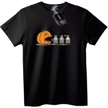 NOONEBRAND Тениска Halloween Приятели Тиква & Мумия - S, White